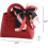 Purple Artificial Leather Mini Gift Bags with Ribbon 2