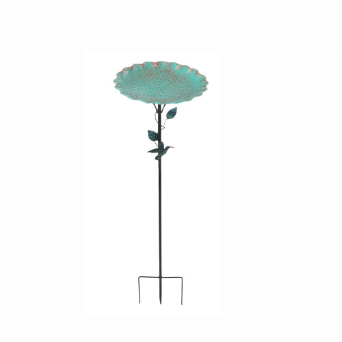 Rostfreies Vogelfutterhaus aus Eisen mit Blatthaken – 82 cm 1