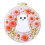 Kit de bordado de morcego de Halloween com bastidor e ferramentas. 1