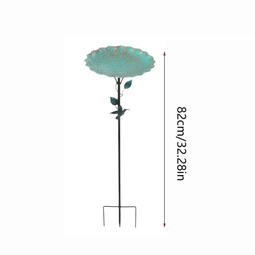 Rostfreies Vogelfutterhaus aus Eisen mit Blatthaken – 82 cm 2
