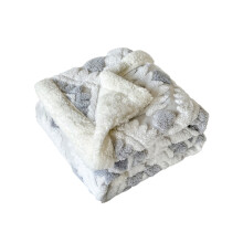 Polyester-Kationen-Hohltaft-Fleecedecke Grau