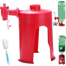 Distributeur de boissons gazeuses à pression manuelle, distributeur de bouteilles de soda de 2 litres avec robinet inversé pour les fêtes, les