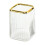 Make-upborstelhouder – Retro gestreept PVC, 7x7x11cm 1