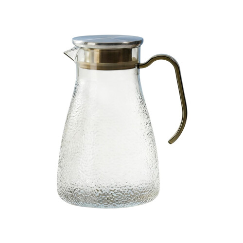 Pichet à eau froide avec couvercle en acier martelé, 1500 ml 1