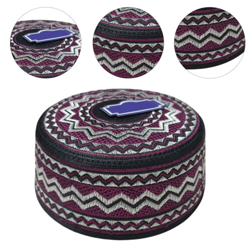 Μουσουλμανικά καπέλα προσευχής για άνδρες Κέντημα χωρίς γείσο Μαλακό άνετο 1