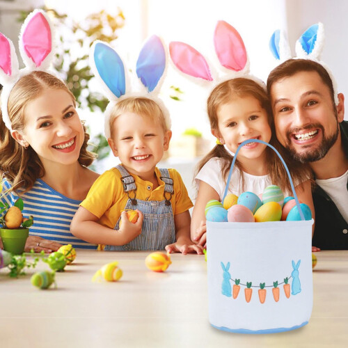Easter Bunny Basket with Handles 1 Pack 2