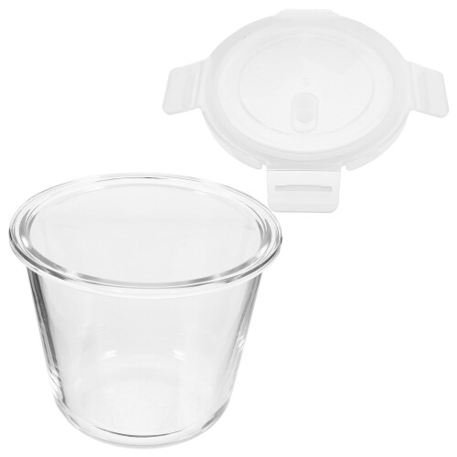 Glasrührschüssel mit luftdichtem Deckel, 700 ml