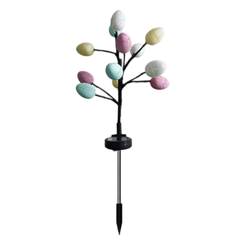 Luminária de jardim solar em formato de ovo craquelado, à prova d'água, 65 cm (25,6 polegadas) 1