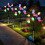 Lampe solaire décorative de jardin en forme d'œuf craquelé 6
