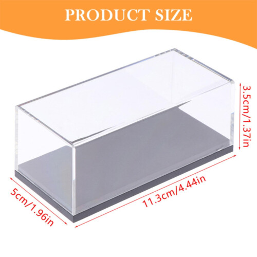 Μικρή ακρυλική βιτρίνα με βάση, στοιβαζόμενη θήκη αποθήκευσης αυτοκινήτου, θήκη 2