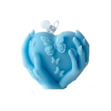 Sojawachs, dekorative Kerze, Aromatherapie, Kerzenornament,-Blau