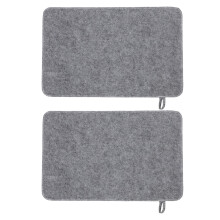 Lot de 2 coussins de siège de sauna en feutre – Portables et absorbants
