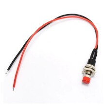 5-delige 1A 250V AC 2-pins SPST NO mini-drukknopschakelaar