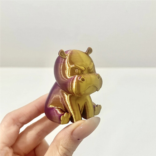 Sint flodhestfigur PLA 3,9x5x5cm 1 stk