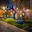 Luminária de jardim solar em formato de ovo craquelado, à prova d'água, 65 cm (25,6 polegadas) 8