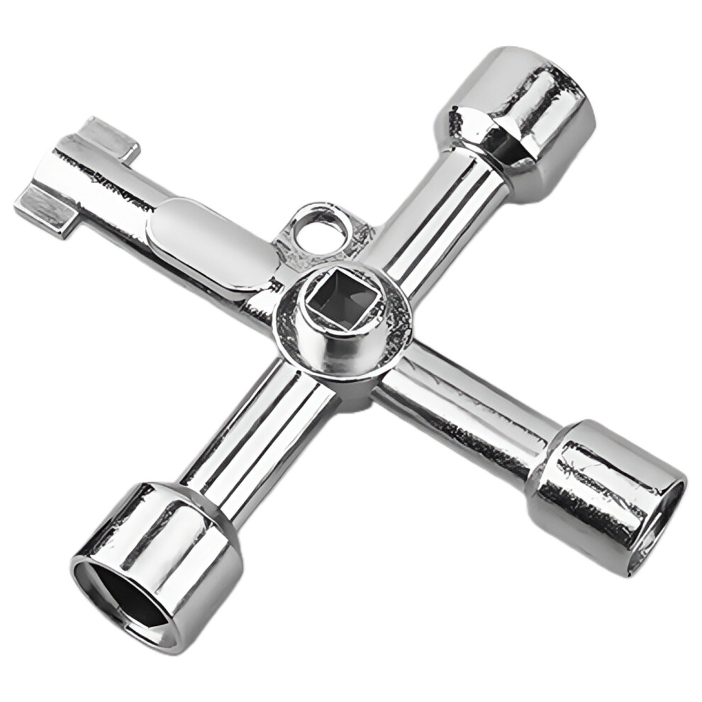 Triangular Key Tool Multifunctional 4 Way Triangle Wrench Key Professional For Train Electrical Elevator Cabinet 9425574925893