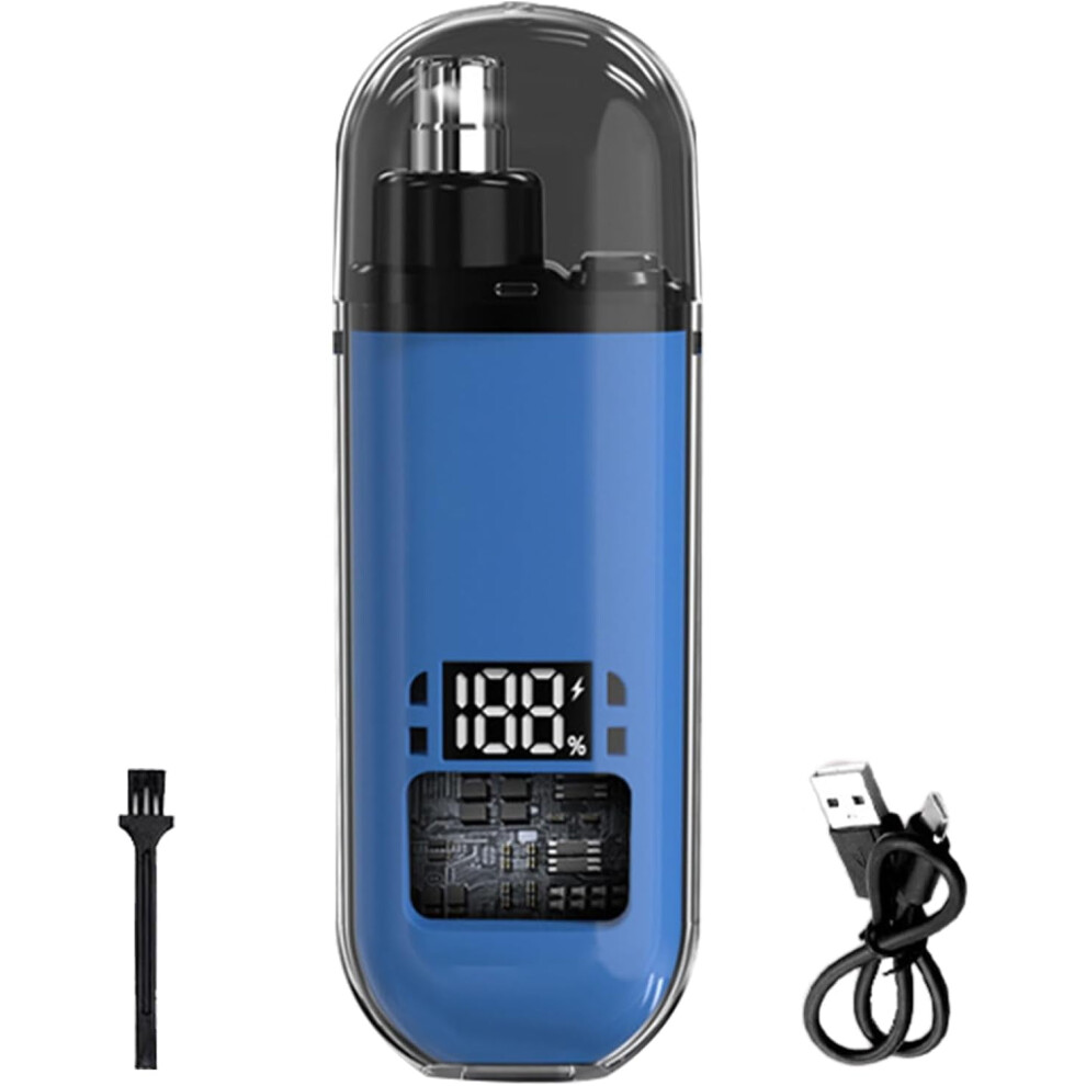 Ear and Nose Trimmer for Men Women,Portable Electric Nose Hair Trimmer Clippers for Travel,Digital Display,Cordless Rechargeable