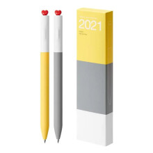 2 stk. 0,5 mm gelpen, første kærlighedshjerte, neutral pen, æstetisk brevpapirpen, glat skrivepen, gelblækpen, journalpen