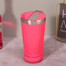 Caneca de cerveja com alto-falante Bluetooth portátil – Aço inoxidável 304 com isolamento a vácuo, compatível com áudio Bluetooth.