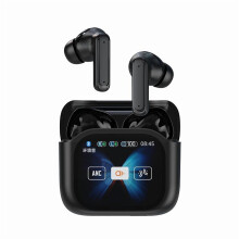 AI-hörlurar med realtidsöversättning, 144 språk, Bluetooth, LCD-laddningsfodral – kompatibel med iOS/Android