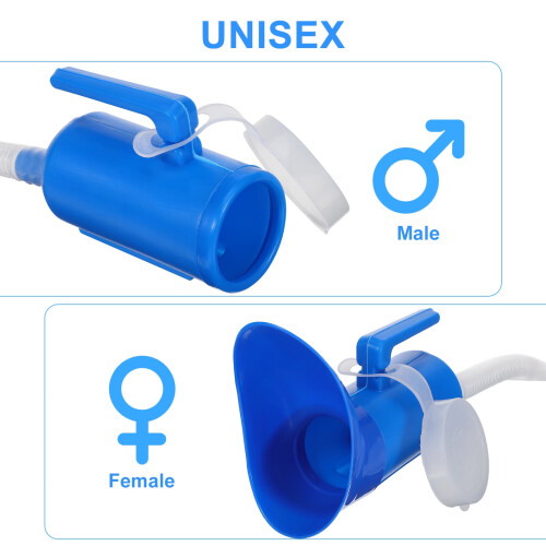 1 sett bærbart urinal for kvinner med 2000 ml kapasitet for eldre 2