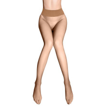Meia-calça feminina sem costura com entrepernas profundas, fina e opaca para o verão – cor da pele, com ou sem pé – ideal para usar o dia todo.