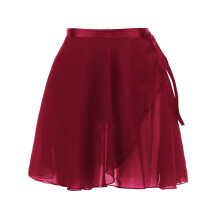 Ballett-Wickelrock für Damen, Chiffon-Wickelrock für Mädchen, asymmetrischer Rock