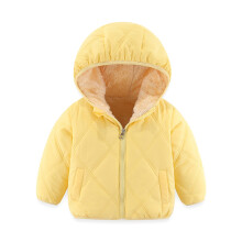 Girls Winter Jacket,Girls Down Jacket Baby Winter Coat Toddler Outerwear for Warm Clothing,White Puffer Jacket,05 Yellow,18-24 Months