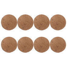 8Pcs Bird Nesting Bowl Liner Pigeon Nest Mats Coconut Fiber Light Brown for Pigeon House