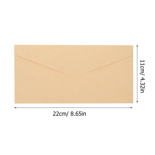 Portable Envelopes Paper Yellow Card Storage Wedding 10Pcs 1