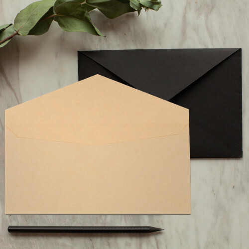 Portable Envelopes Paper Yellow Card Storage Wedding 10Pcs 2