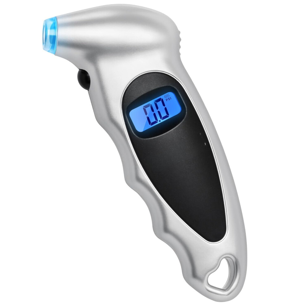 Digital Tire Pressure Gauge With Backlit Lcd, Presta Valve Adaptor, Compatible With Car/Truck 9422877844999