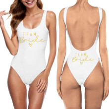 Women's Letter Print Tankini Swimsuit Set, Nylon-Spandex,