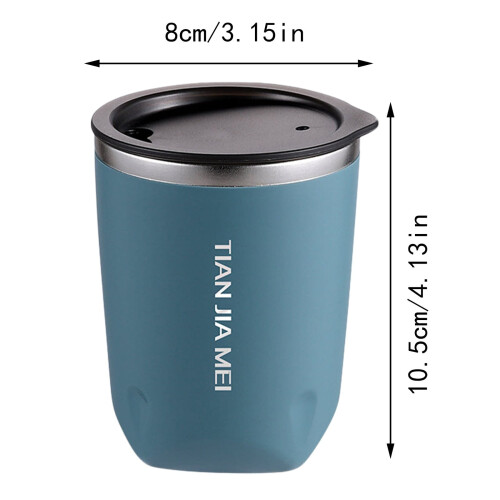 Εκπτώσεις! Homng Blue1Pc Cup, Θερμικό Κύπελλο Καφέ από Ανοξείδωτο Ατσάλι 300Ml με Μονωτική 2