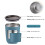 Εκπτώσεις! Homng Blue1Pc Cup, Θερμικό Κύπελλο Καφέ από Ανοξείδωτο Ατσάλι 300Ml με Μονωτική 4