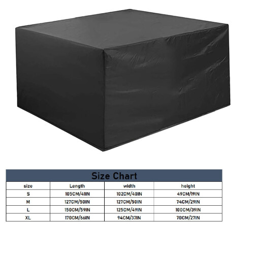 Capa retangular para móveis modulares de exterior (1 peça)