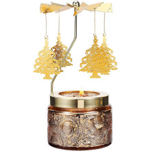 Bougie parfumée rotative, cadeau pour femme, sapin de Noël