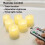 Conjunto de 6 velas de LED sem chama, brancas ou branco quente. 3