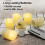 Conjunto de 6 velas de LED sem chama, brancas ou branco quente. 5