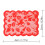 Red Lace Table Runner and Placemat Set 3