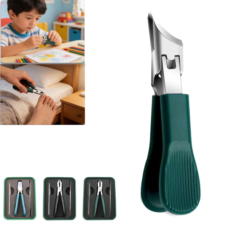 Eagle Beak Nail Clippers Set Wide Jaw Curved 3-Piece