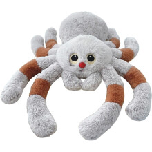 Peluche de araña de nariz roja – 30 cm o 50 cm, suave y abrazable.
