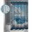 Ocean Wave Shower Curtain 60 x 72 in Polyester Washable 4