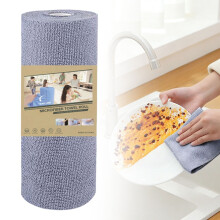 Rollo de paños de limpieza de microfibra, 20 unidades, reutilizables y absorbentes.
