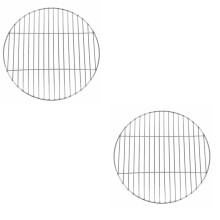 Grille de barbecue ronde pour brasero, 43 cm, en acier inoxydable