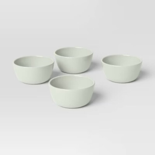 Avesta mini rice bowls stoneware light green 8 oz 4 pack