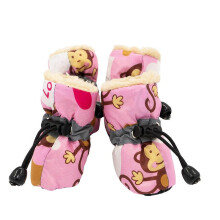 Soft-Soled Non-Slip Dog Booties for Small Dogs – Breathable Indoor/Outdoor Paw Protection, Pink, Size 7, compatible with small breeds