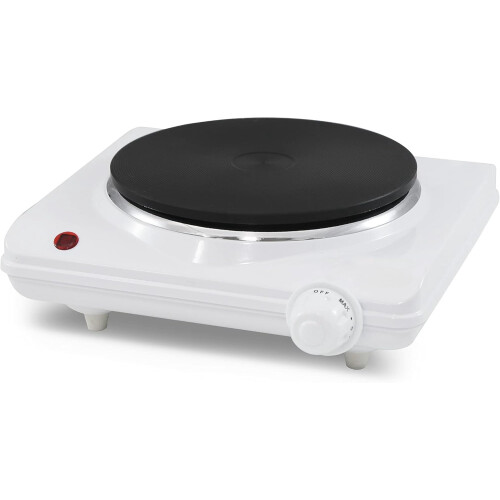 Electric Hot Plate Single Burner 1100W Black