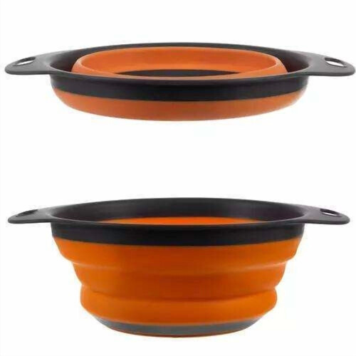 Practical collapsible silicone colander - saves space and time in the kitchen 1