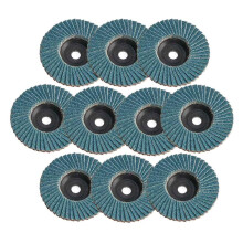 Fächerscheiben 75 x 10 mm, Körnung 80, 6 oder 10 Stück